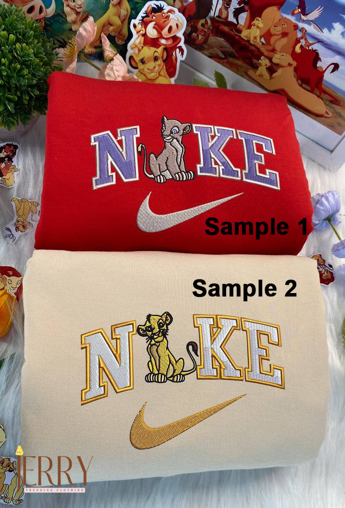 Baby Couple The Lion King Disney Nike Embroidered Sweatshirts