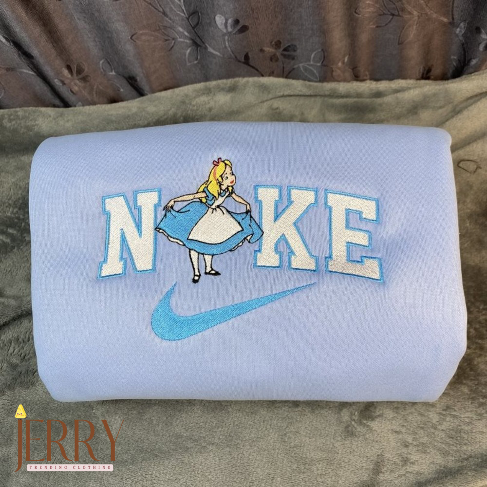 Alice In Wonderland Disney Nike Embroidered Sweatshirt