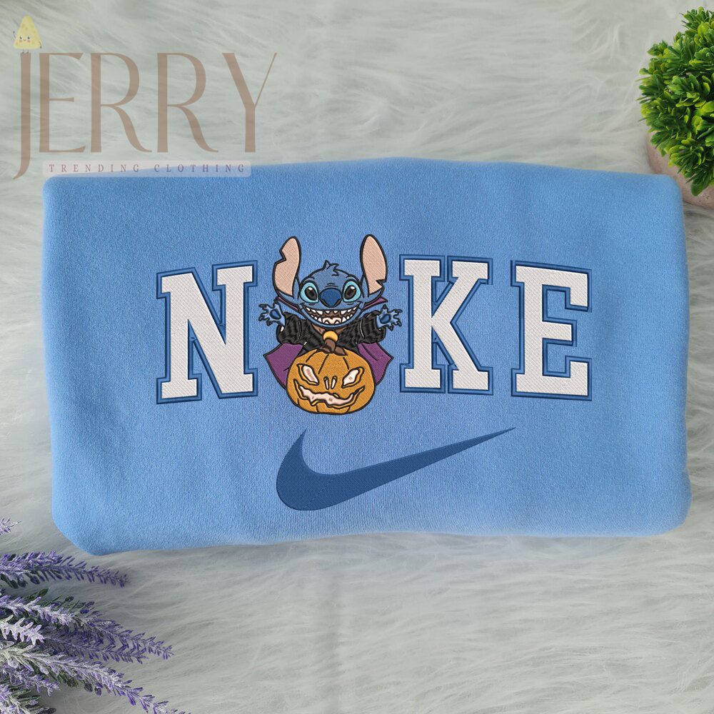 Cheap Vampire Stitch Disney Nike Embroidered Sweatshirt