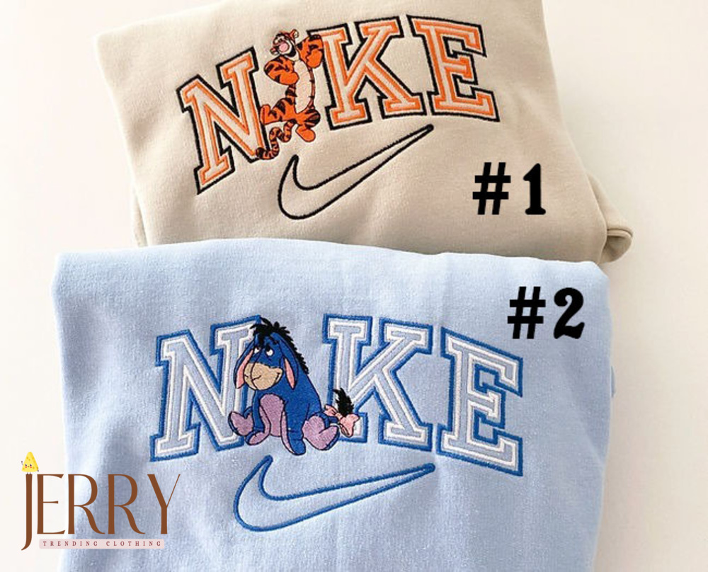 Eeyore And Tigger Disney Nike Embroidered Sweatshirt