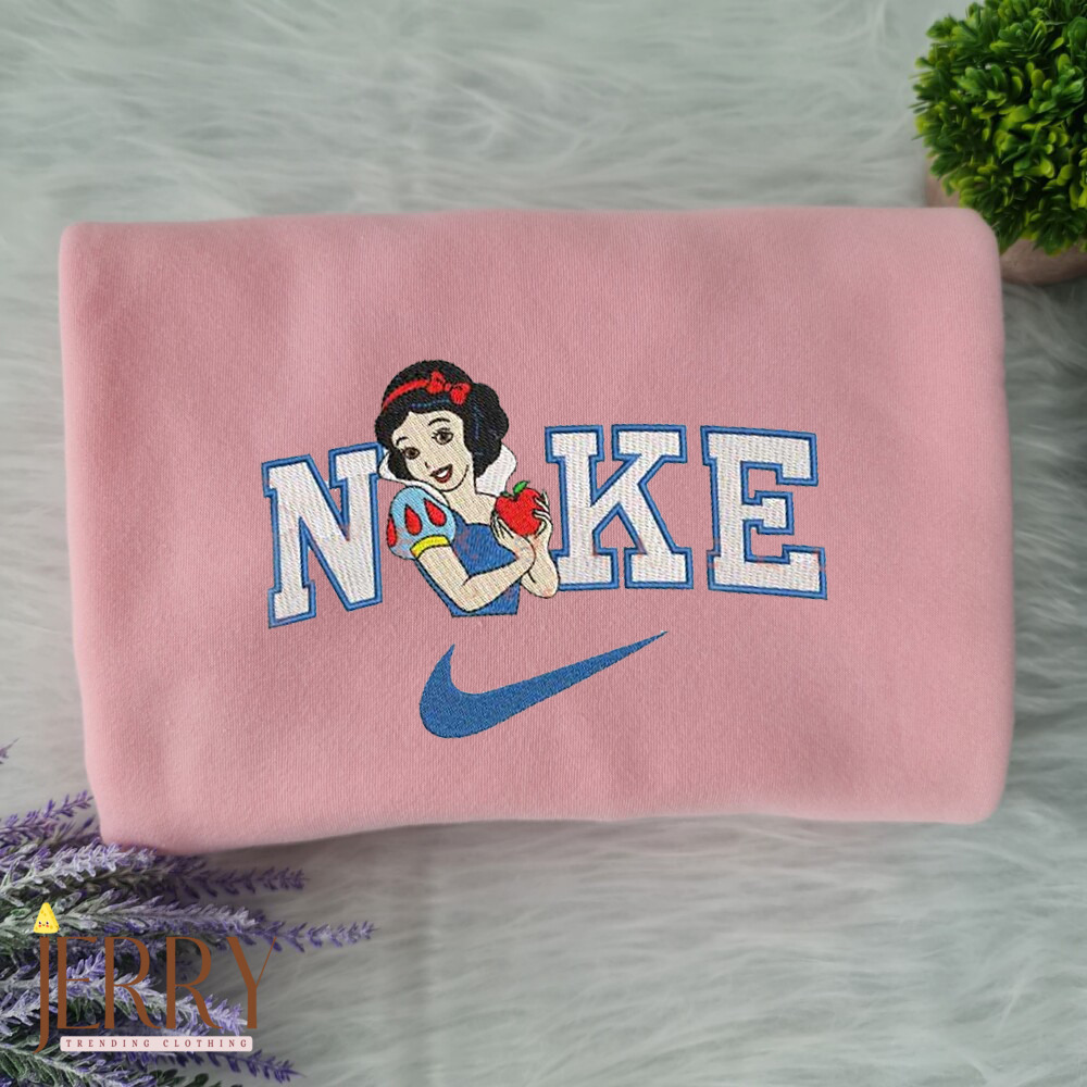 Snow White And Princess Disney Nike Embroidered Sweatshirts