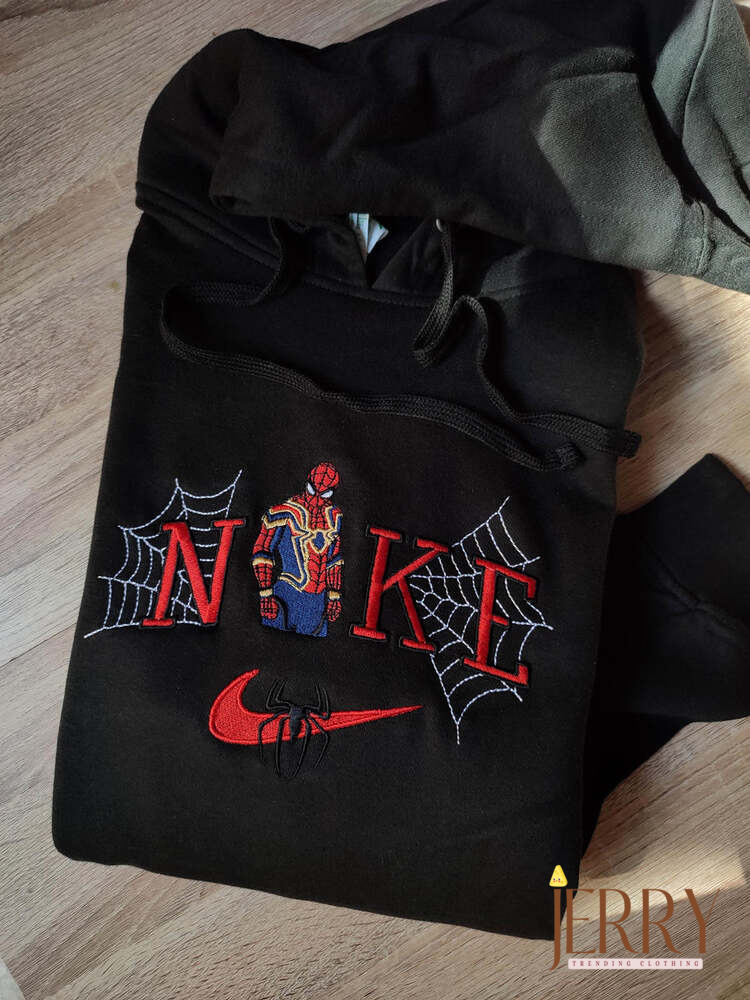 Spiderman Comic Nike Embroidered Sweatshirt