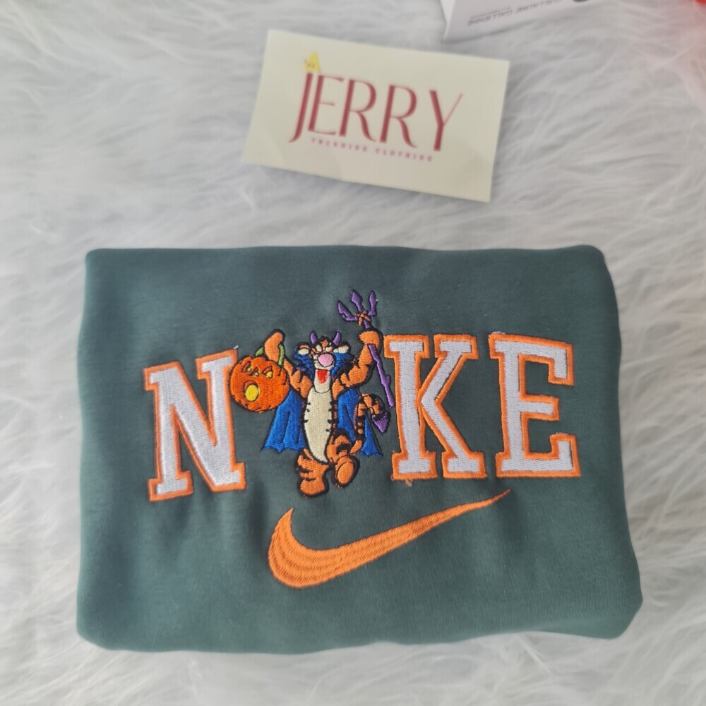 Funny Tigger Disney Disney Nike Embroidered Sweatshirt