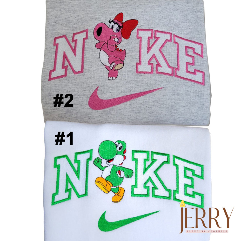 Birdo And Yoshi Nike Embroidered Sweatshirt