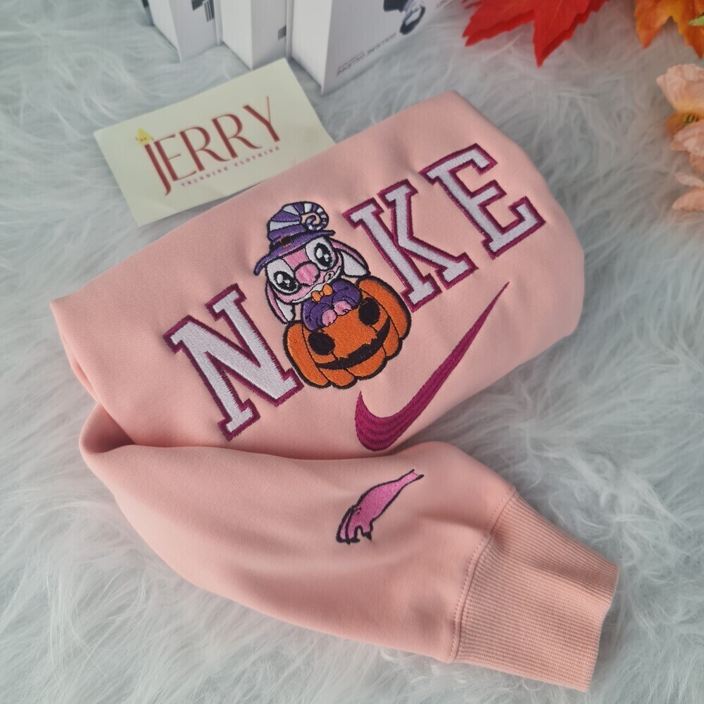 Cheap Witch Angel Disney Nike Embroidered Sweatshirt