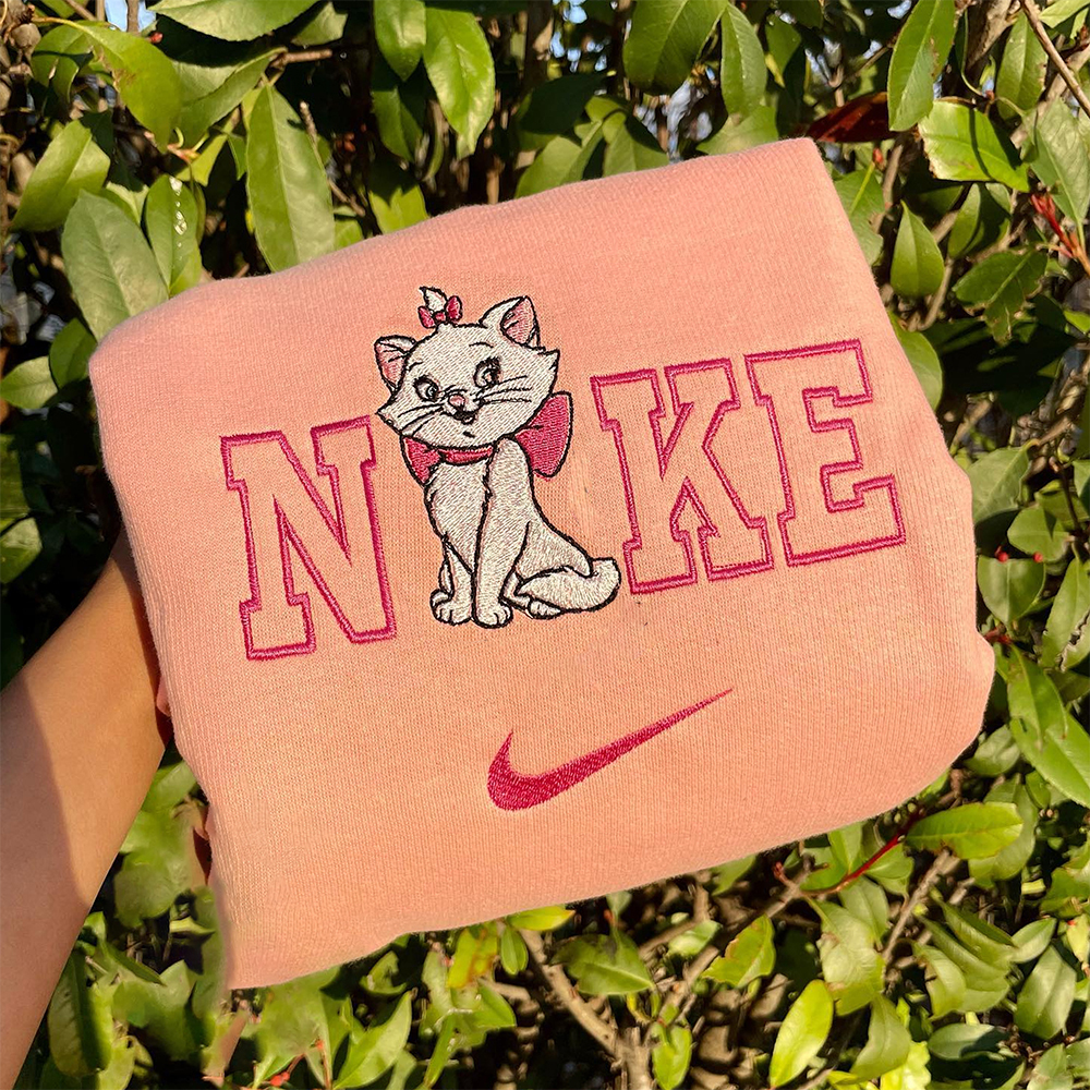 Marie The Aristocats Nike Embroidered Shirt