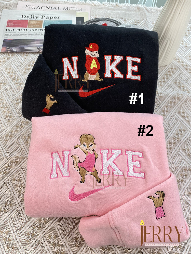 Brittany Miller And Alvin And The Chipmunks Nike Embroidered Sweatshirt, Valentines Day Gifts For Couples