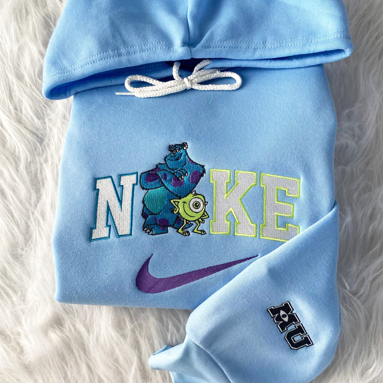 Mike Wazowski James Sullivan Monsters Disney Nike Embroidered Sweatshirt